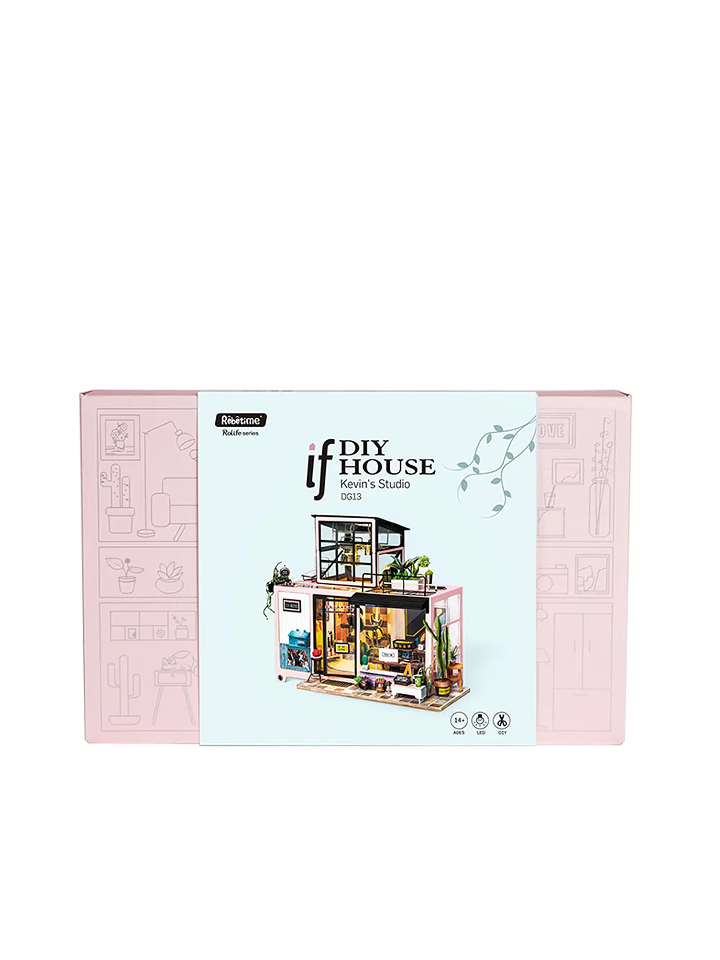 ROBOTIME | 3D Konstruktion - Kevin's Studio DG13 DIY Miniature Dollhouse Music Studio | 